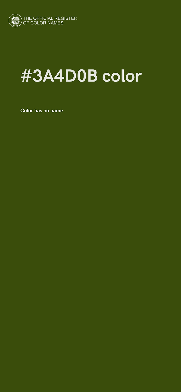 #3A4D0B color image