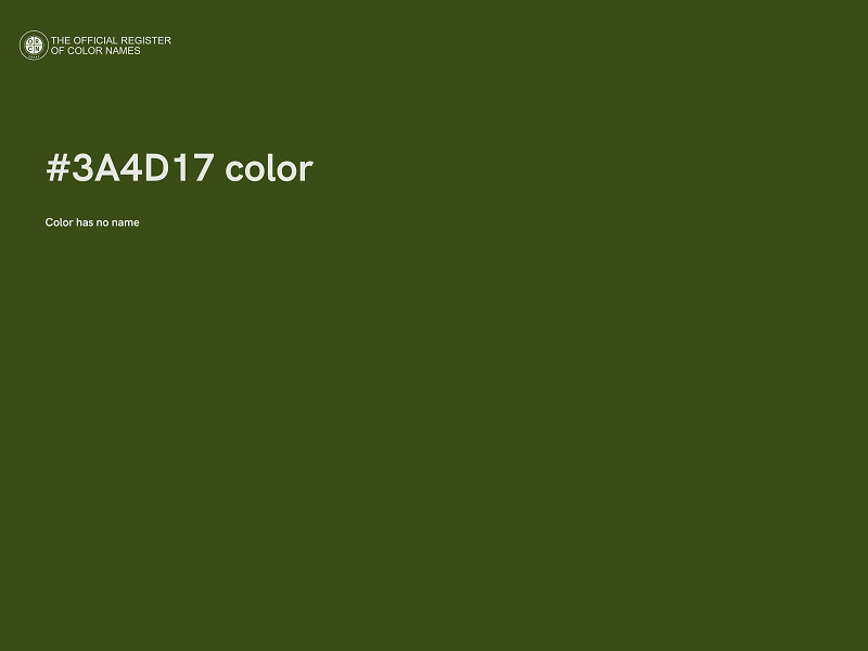 #3A4D17 color image