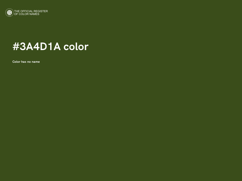 #3A4D1A color image
