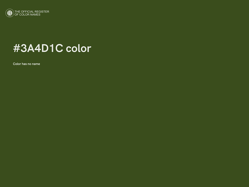 #3A4D1C color image