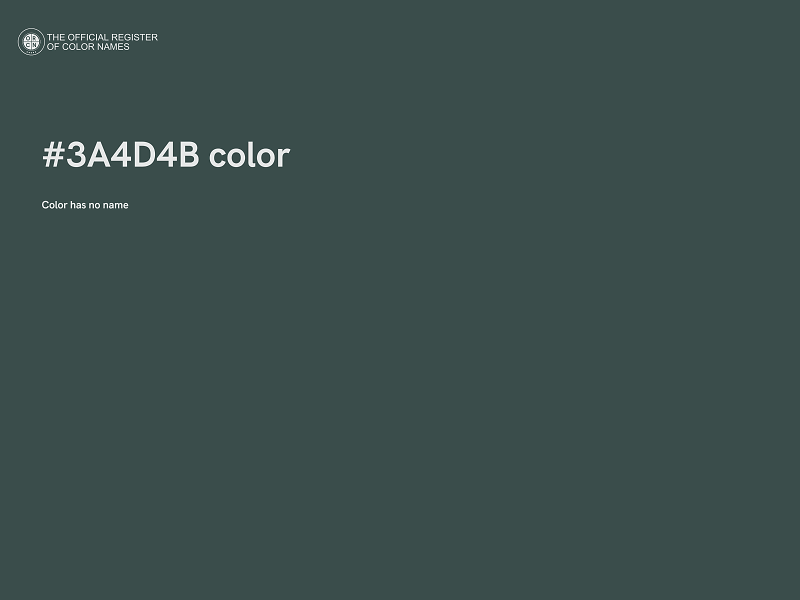 #3A4D4B color image