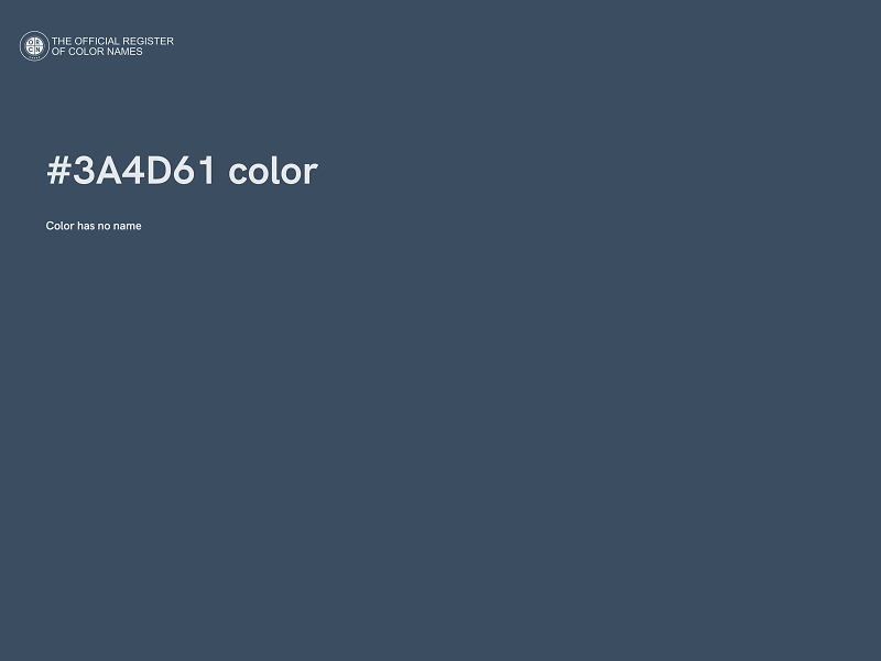 #3A4D61 color image