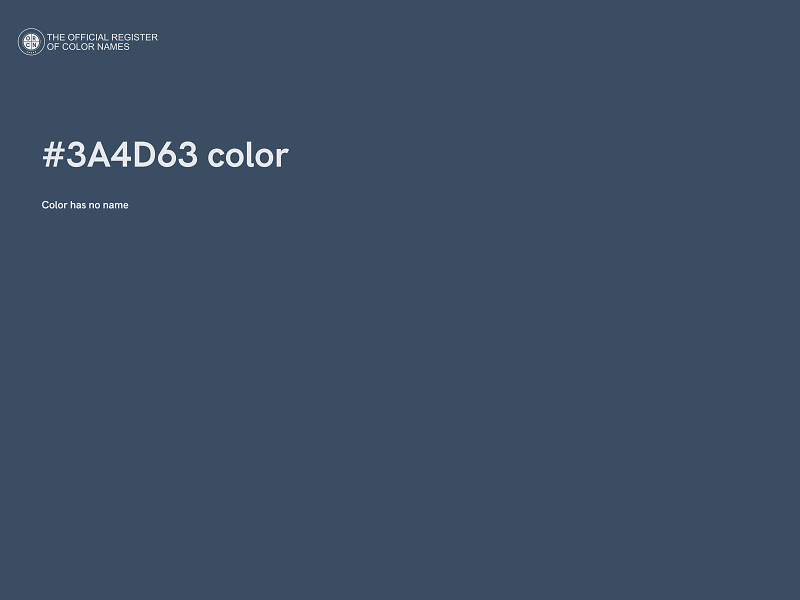 #3A4D63 color image