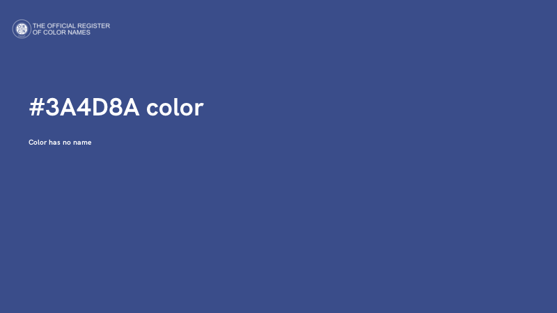 #3A4D8A color image