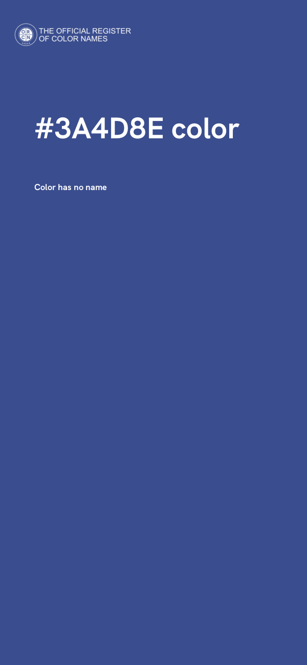 #3A4D8E color image