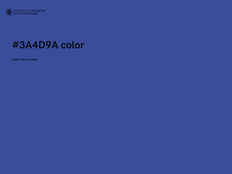 #3A4D9A color image