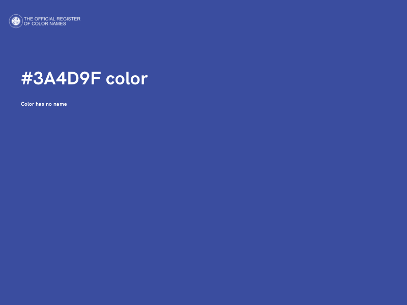 #3A4D9F color image