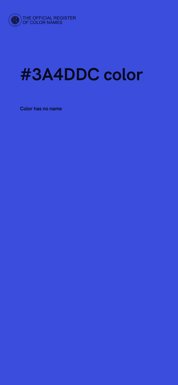 #3A4DDC color image