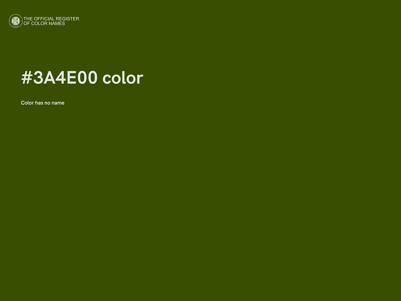 #3A4E00 color image