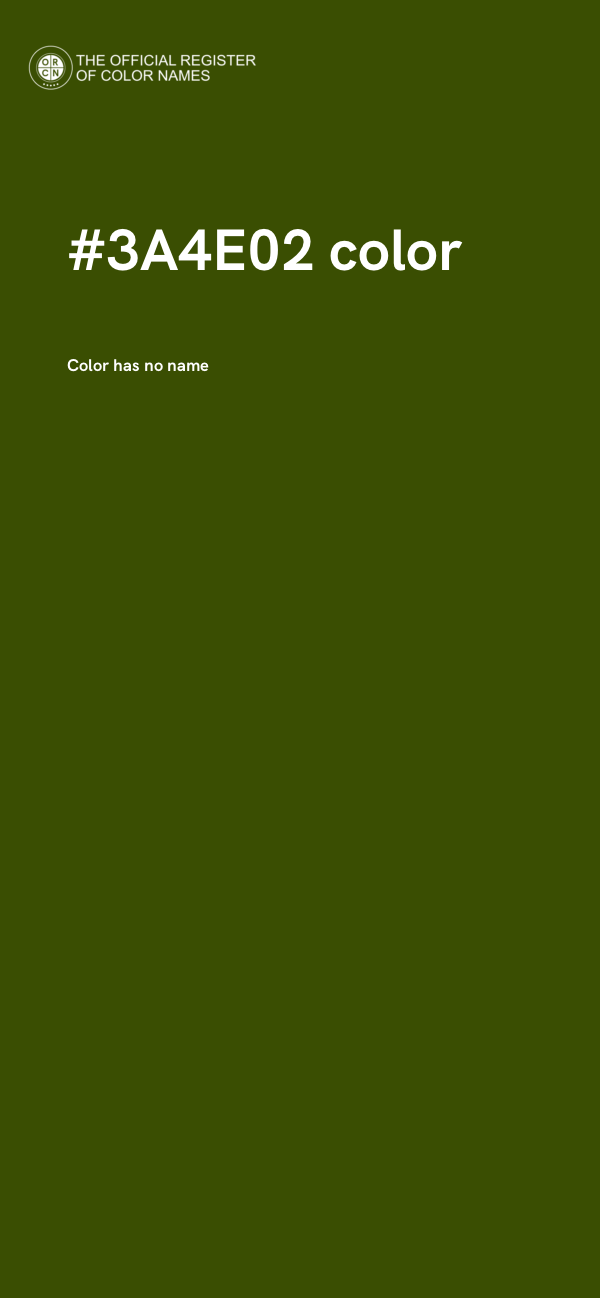 #3A4E02 color image