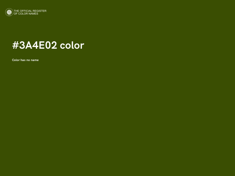 #3A4E02 color image
