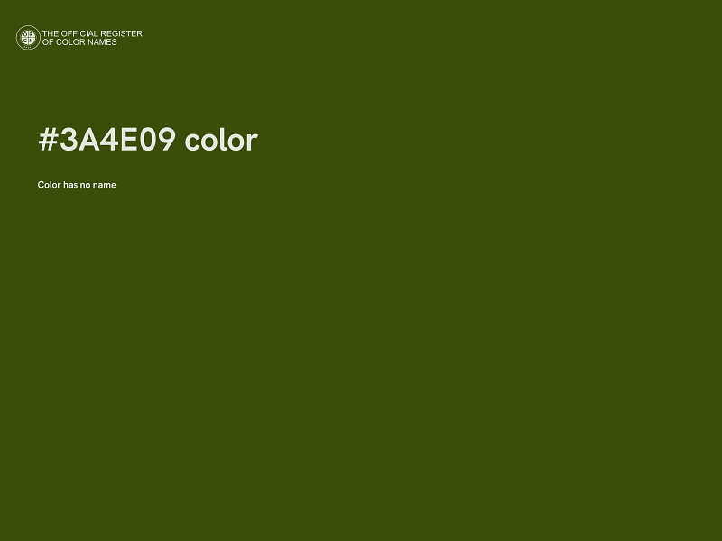 #3A4E09 color image