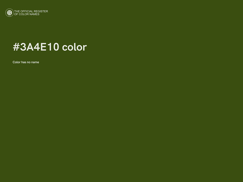 #3A4E10 color image