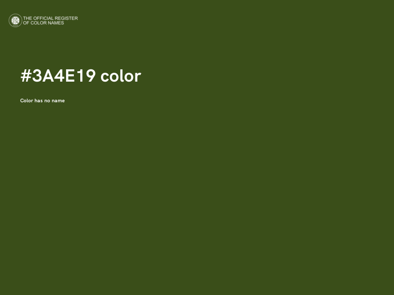 #3A4E19 color image