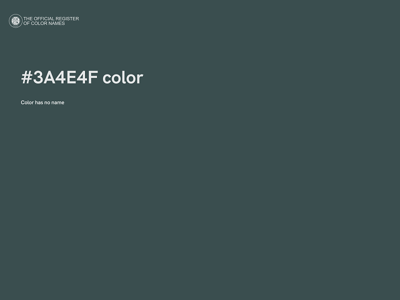 #3A4E4F color image