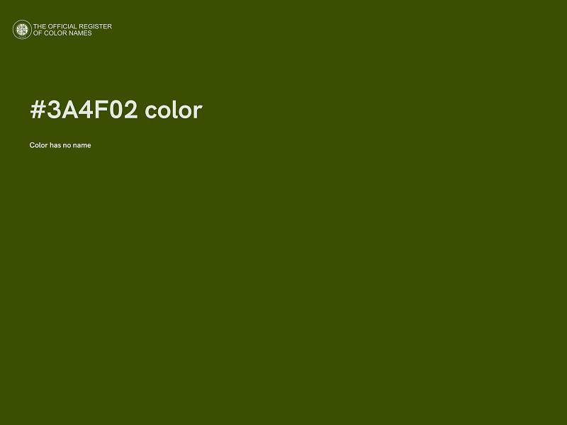 #3A4F02 color image