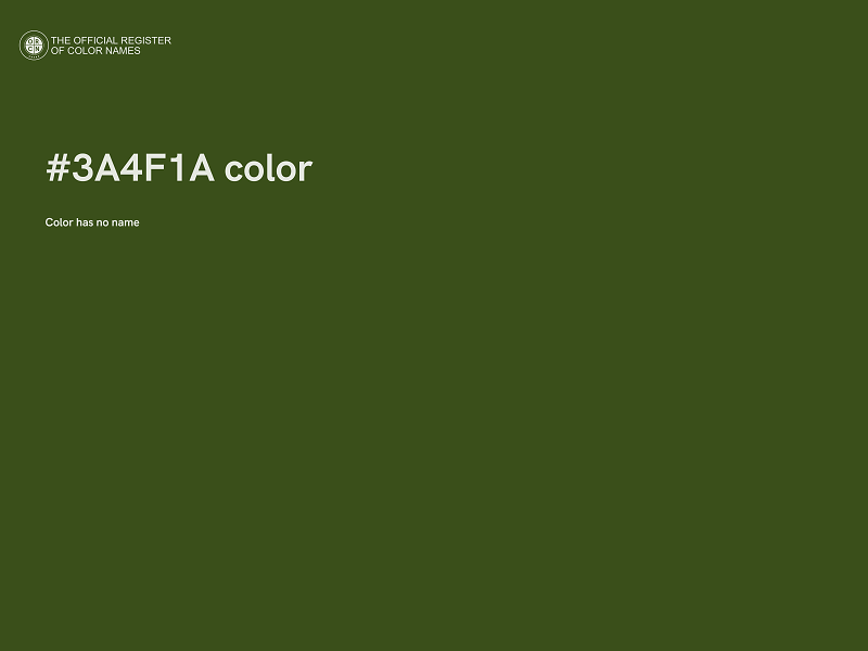 #3A4F1A color image