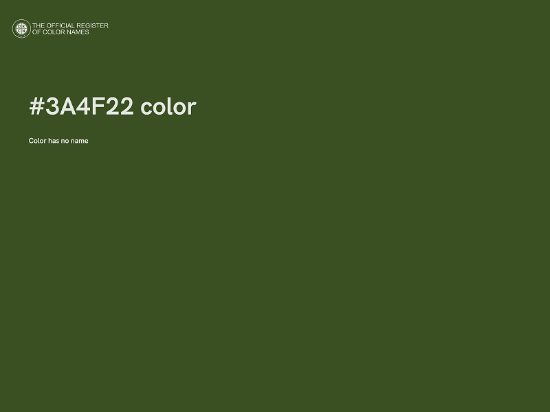 #3A4F22 color image