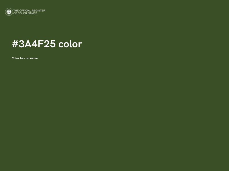 #3A4F25 color image