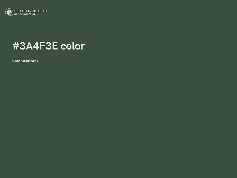#3A4F3E color image