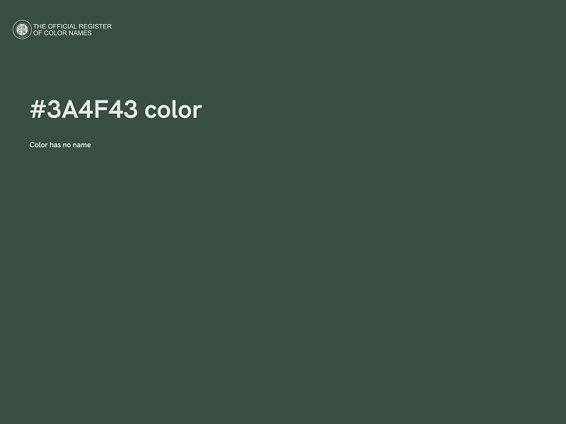 #3A4F43 color image