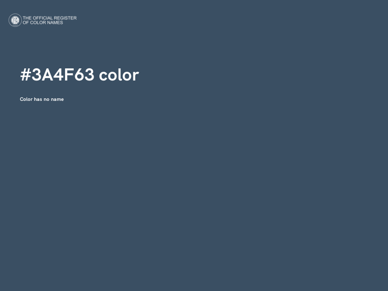 #3A4F63 color image