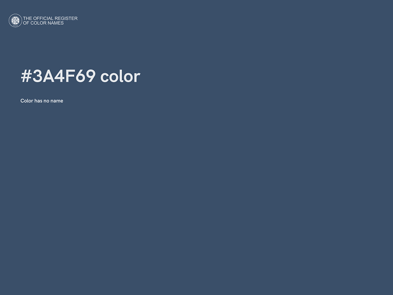 #3A4F69 color image