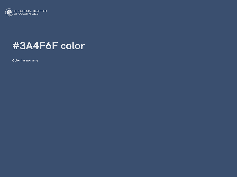 #3A4F6F color image