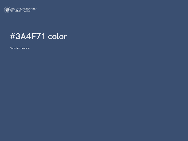 #3A4F71 color image