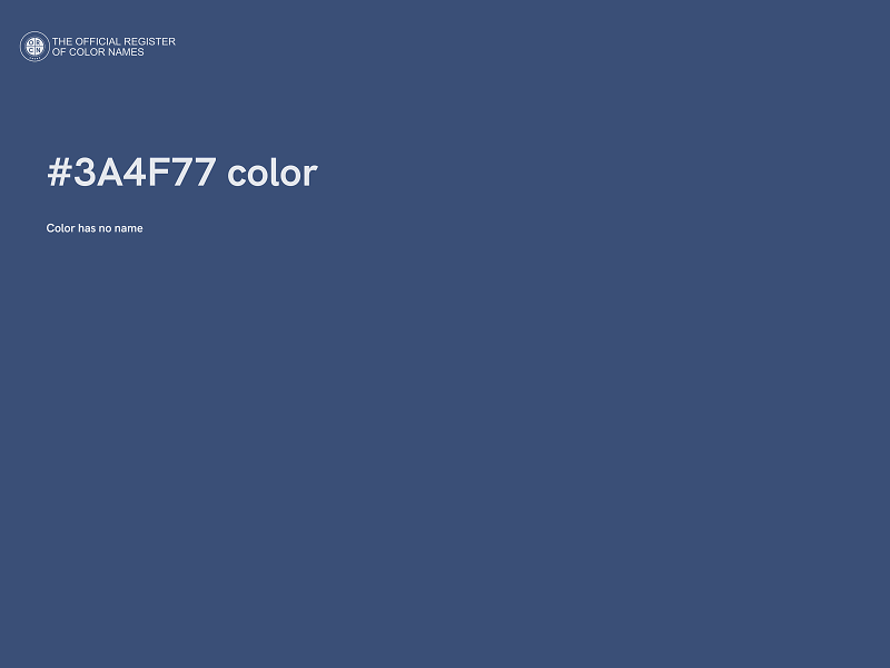 #3A4F77 color image