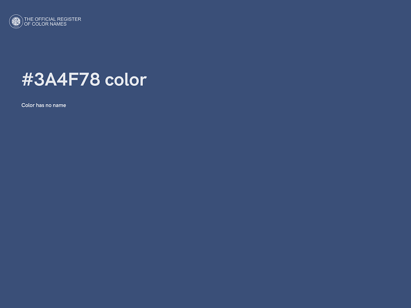 #3A4F78 color image