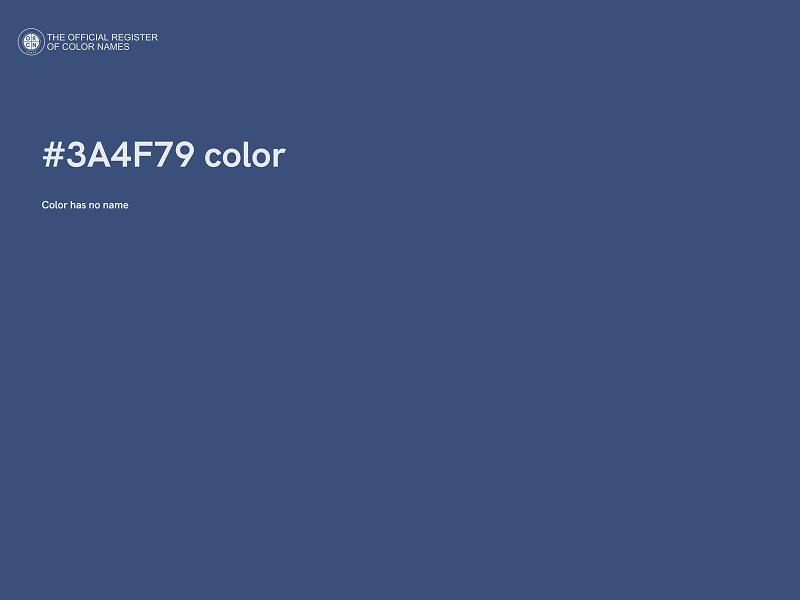 #3A4F79 color image