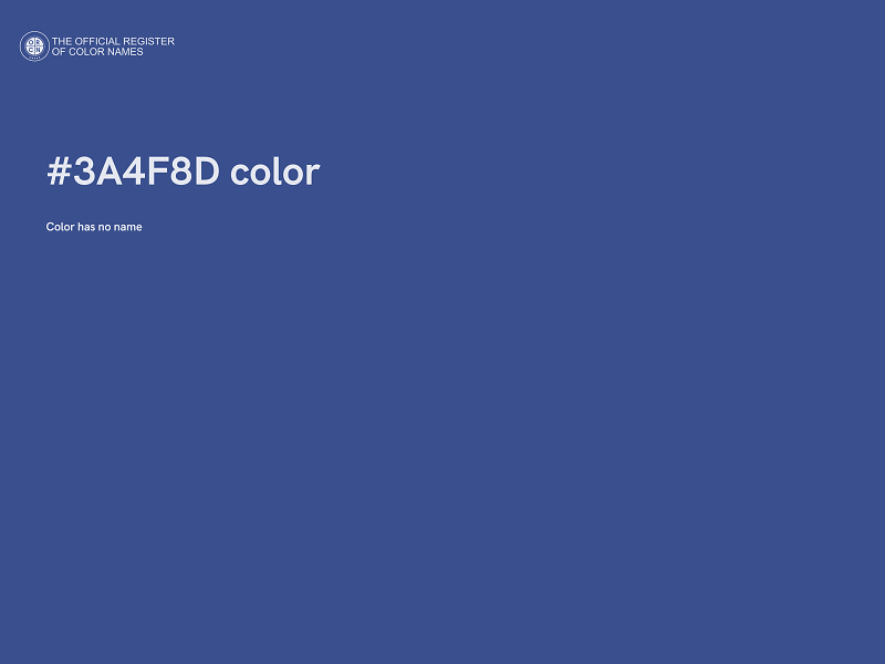 #3A4F8D color image