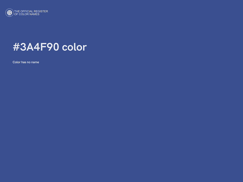 #3A4F90 color image