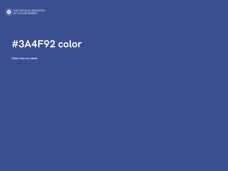 #3A4F92 color image
