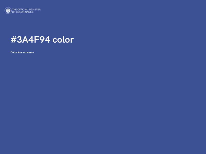 #3A4F94 color image