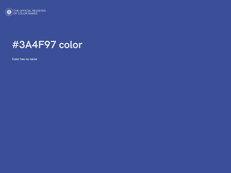 #3A4F97 color image