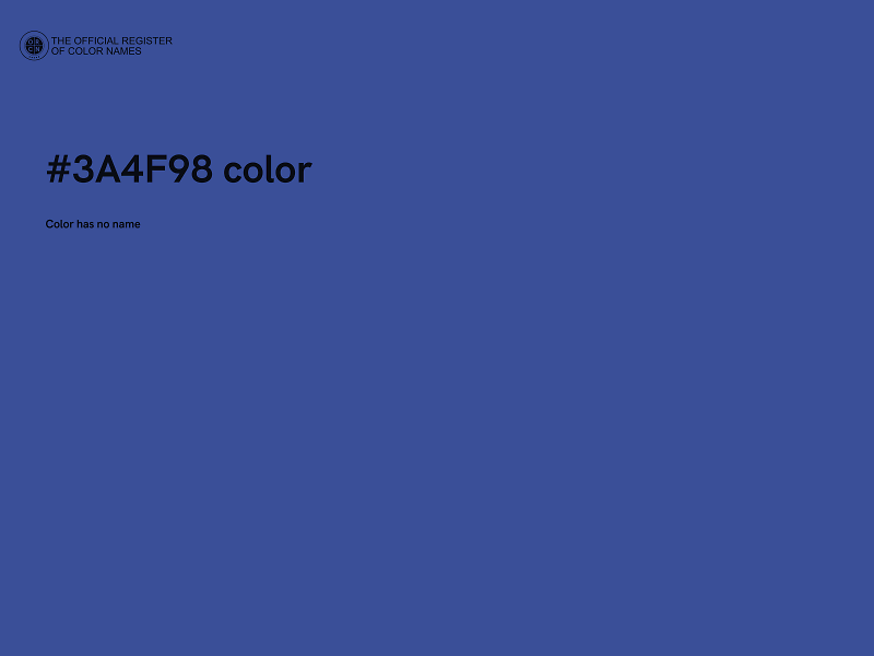 #3A4F98 color image