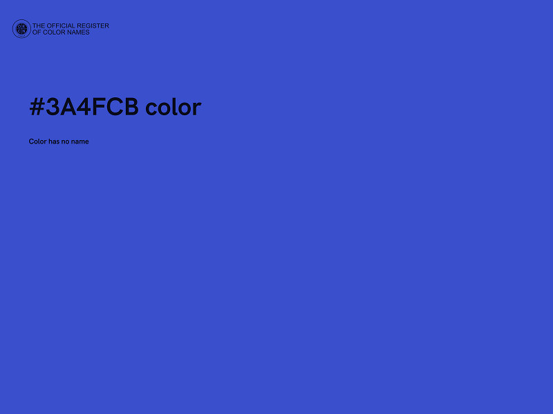 #3A4FCB color image