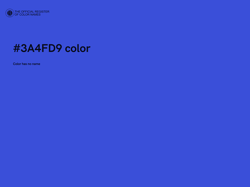 #3A4FD9 color image