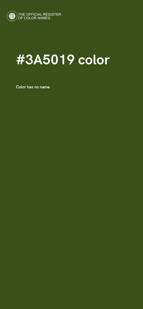 #3A5019 color image