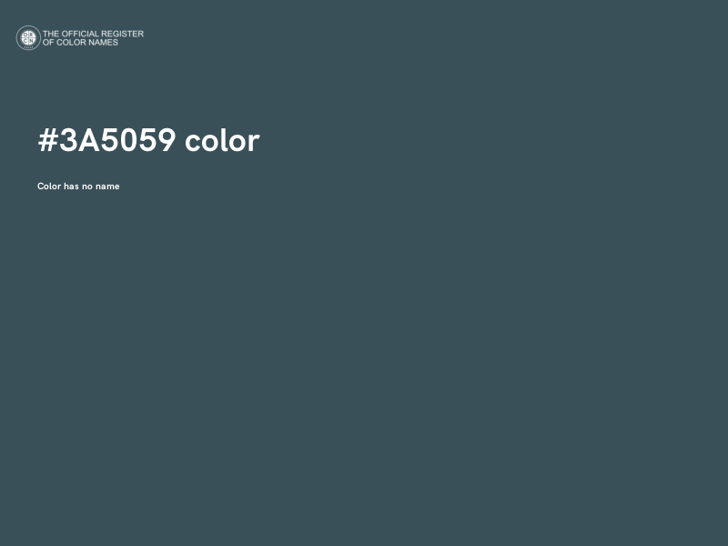 #3A5059 color image