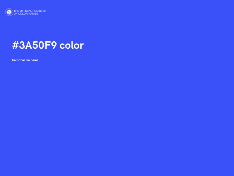 #3A50F9 color image
