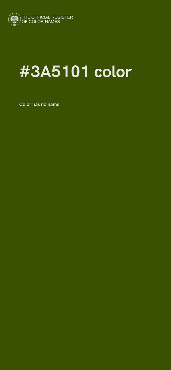 #3A5101 color image
