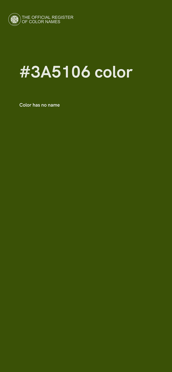 #3A5106 color image