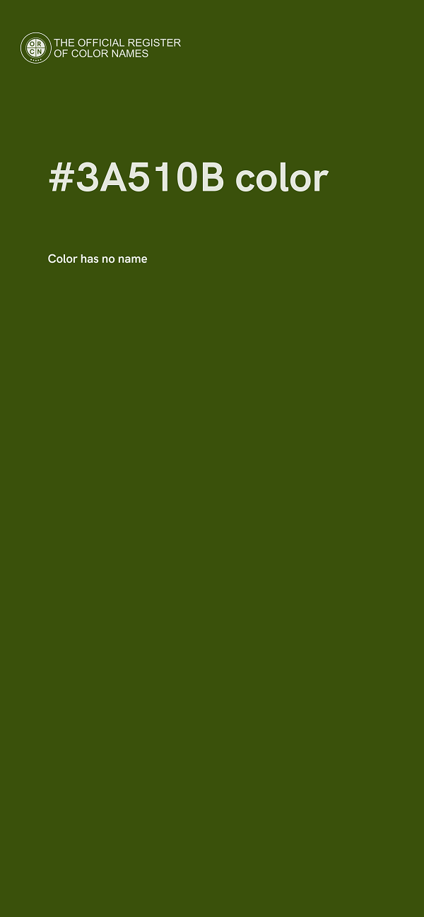 #3A510B color image