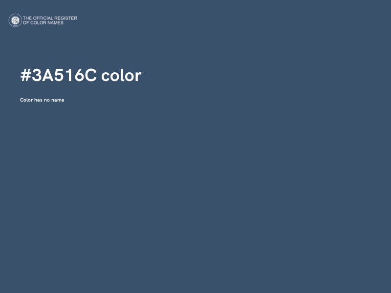 #3A516C color image