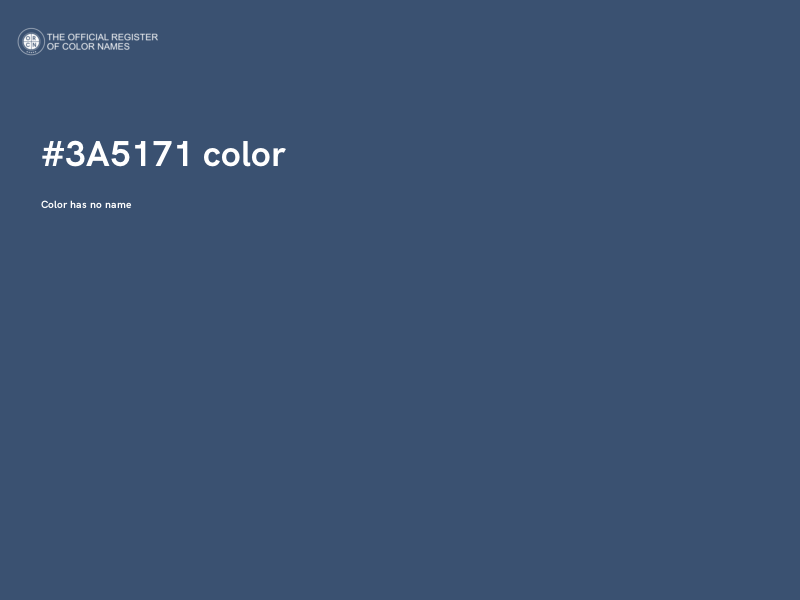 #3A5171 color image
