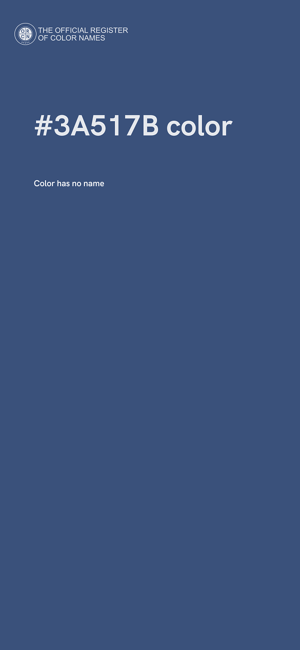 #3A517B color image