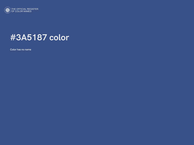 #3A5187 color image